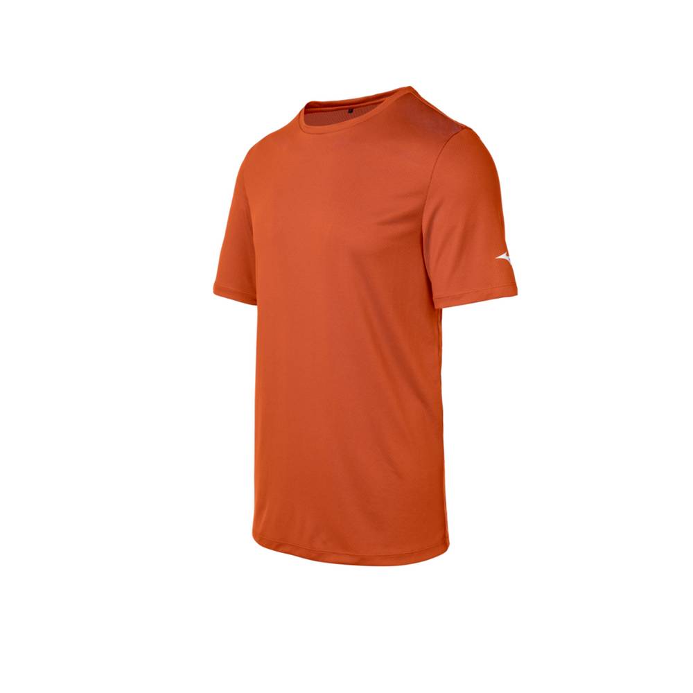 Camisetas Mizuno Hombre Naranjas Outlet WCYT-04659